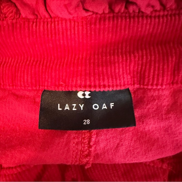 Lazy Oaf Frilly Heart Corduroy Suspender Dungaree Trouser Pants 23109 - Picture 7 of 10